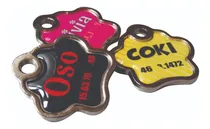 Comprar Únicas!! Chapitas Identificatorias Huellita Mascotas Domes.