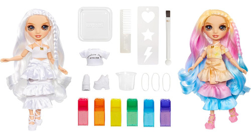Muñeca Rainbow High Colorea Y Crea Con Kit Tie Dye Lavable