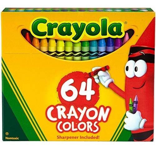 Crayola Classic Paquete Color Crayones, Surtidos 64 - Caja.