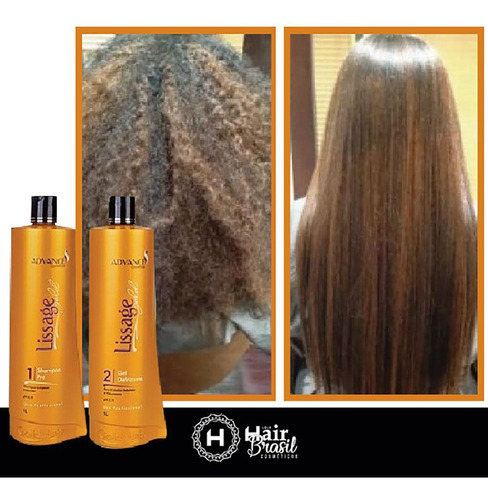 Escova Progressiva Lissage Gold Hair Advance Com 2 Ativos