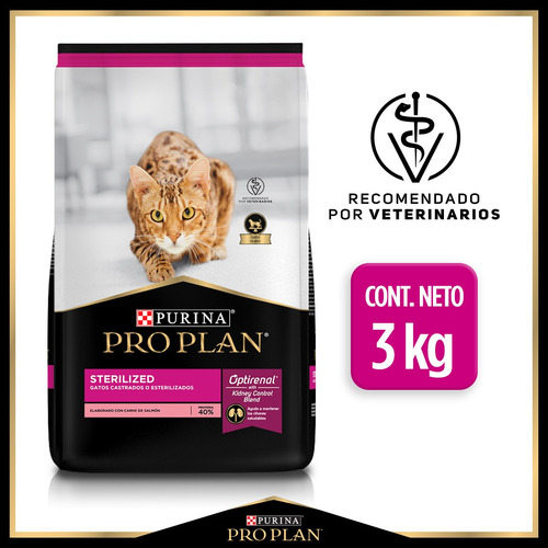 Imagen 3 de 10 de Proplan Sterilized Cat 3kg Gatos Esterilizados Envío Gratis