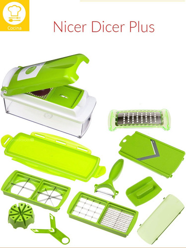 Imagen 2 de 5 de Nicer Dicer Plus Cortador Rayador Verdura Original