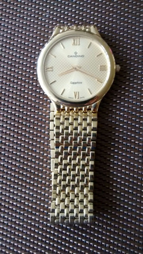 Reloj Candino Sapphire Todo En Chapa De Oro