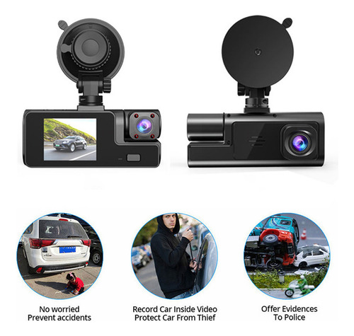. Cámara De Tablero De 3 Canales De 1080p Con Wi-fi Y