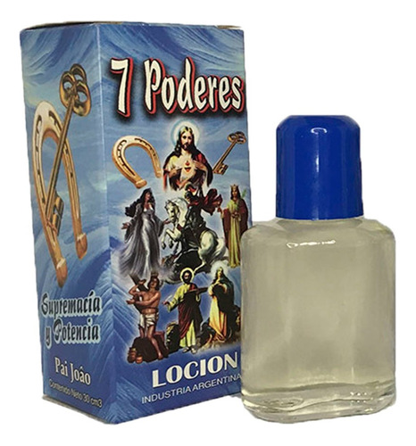 Locion 7 Poderes Tapa Rosca Esoterica Santeria Pai Joao