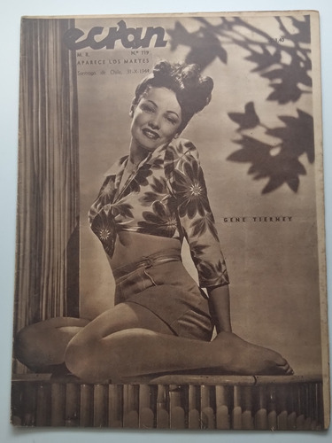 Revista Ecran N° 719 31 De Septiembre De 1944 Gene Tierney J