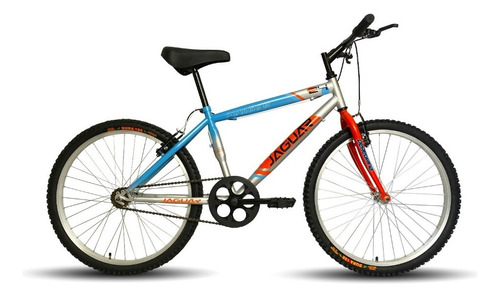 Bicicleta Montaña Peregrina Rodada 24 Sin Velocidades Color Gris/naranja