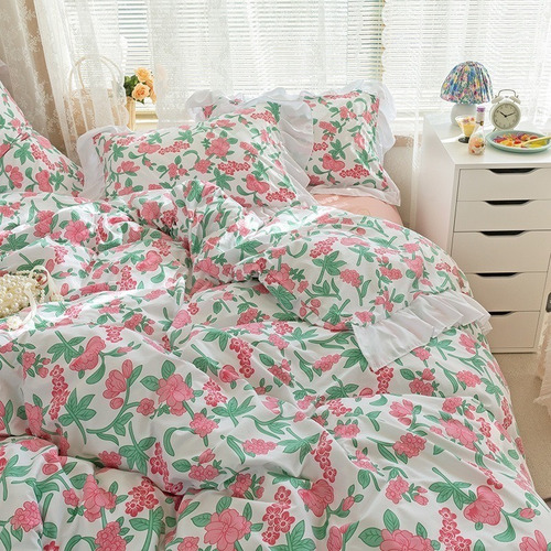 Juego Sabanas Ropa De Cama+funda De Plumon 1.5plazas Hsjjhb9