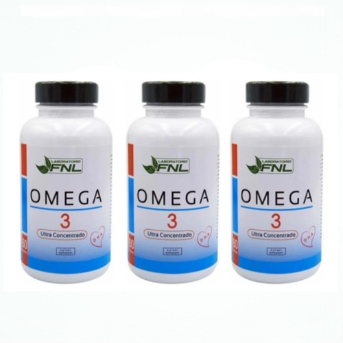 Omega 3  3frascos 60 Cáps C/u 1000 Mg Dha Ultra Concentrado 