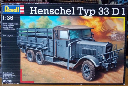 Camion Alemán Henschel Typ 33 D1 Escala 1/35 Revell 3098