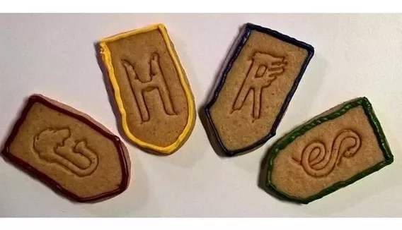 Cortador De Galletas / Fondant Banderas De Harry Potter (4pz