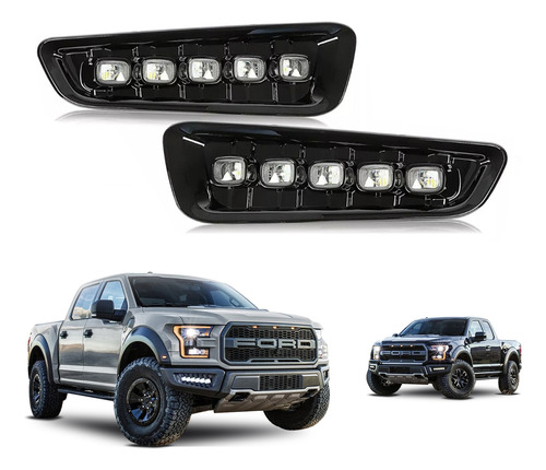 Faros Niebla Led Drl Ford Raptor 2015 2016 2017 2018 2019 