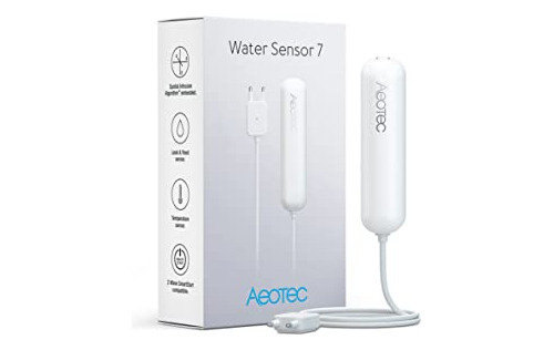 Sensor De Agua 7 Aeotec, Deteccin De Fugas, Compatible Con S