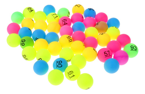 Pelotas Pong De Varios Colores Número 51-100