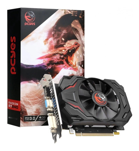 Placa De Video Pcyes Radeon R7 240 4gb Ddr5 Hdmi/dvi/vga