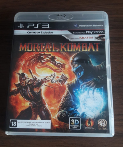 Mortal Kombat Standard Edition Warner Bros Ps3 Otimo Estado