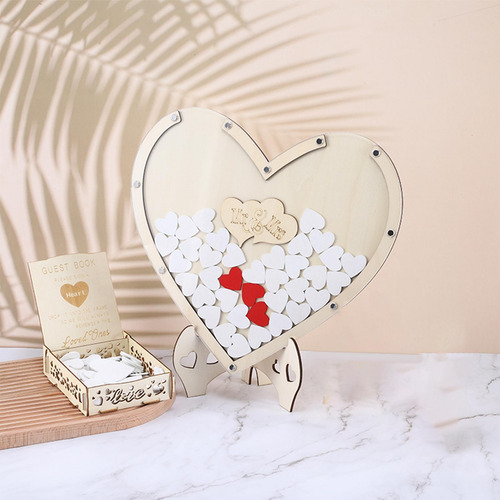 Libro De Visitas De Boda En 3d De Madera Decoraciones