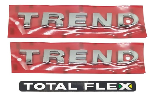 Par Emblemas Laterais Trend + Flex - Gol G5 - 2009 À 2012