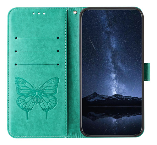 Funda Para Oppo A5 2020 4g/a5 Pro 5g/a5 5g/a5 Pro 4g Splash Proof, 3d Floral, Ranuras Para Tarjetas Con Forma De Mariposa