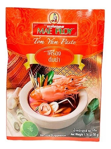 Curry Tom Yum En Pasta Sobre Mae Ploy 50g Tailandia
