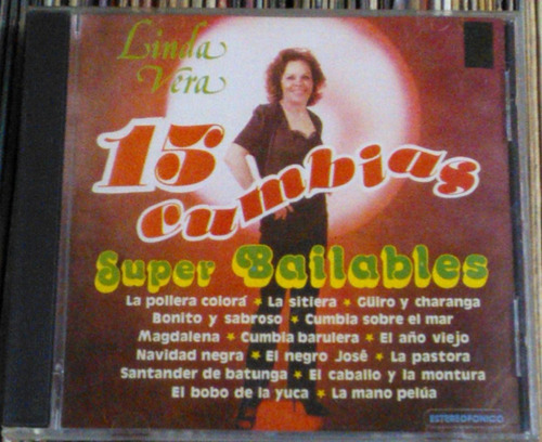 Linda Vera 15 Cumbias Super Bailables Cd Impecable / Kktus