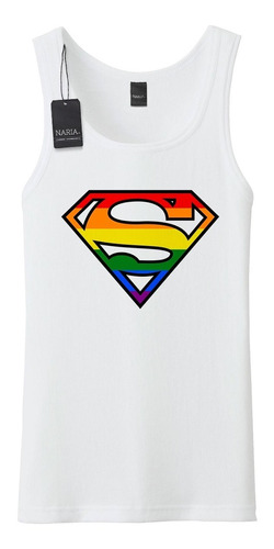 Musculosa Hombre Superman Dibujo Art Logo Imagen - Pssu2