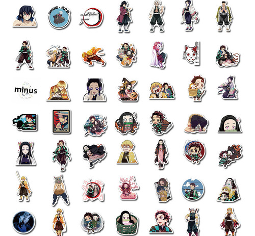 200 Pegatinas Anime Ghost Blade Pegatinas Impermeables