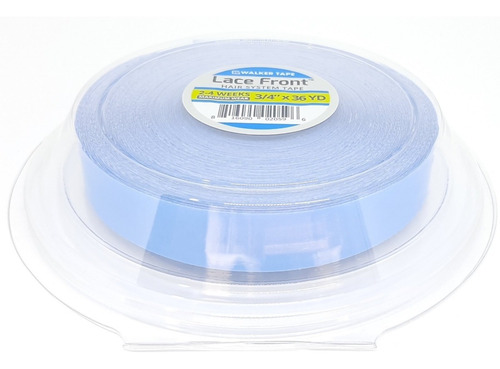 Fita Rolo Adesivo Lace Front Azul 36 Metros- Kit C/ 10 Fitas