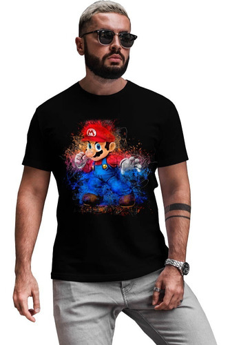 Playeras Super Mario Bros Diseño 04 Luigi Videojuegos Beloma