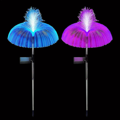Luces Solares De Medusas Que Cambian De Color Paquete De 2 L