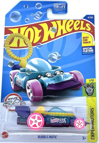 Hot Wheels Carro Para Hacer Burbujas Bubble Matic + Obsequio