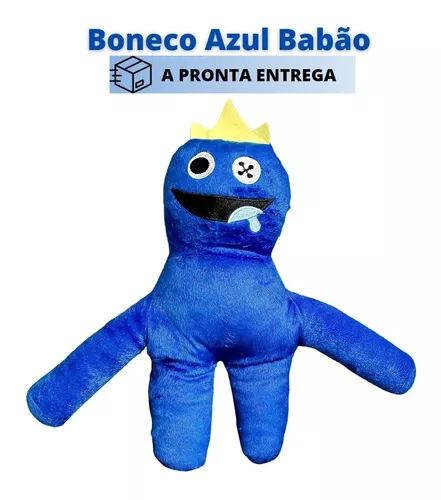 Boneco Blue Babão Rainbow Friends Jogo Roblox Azul Pelúcia