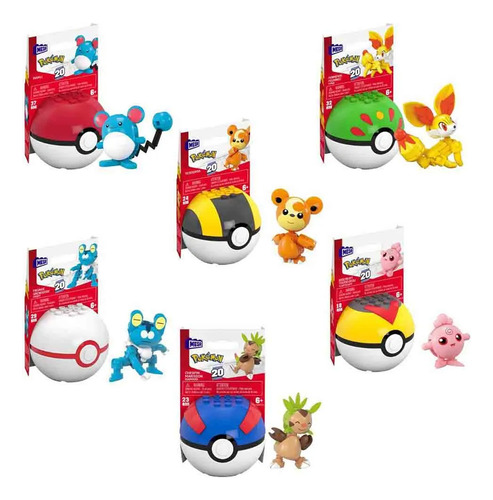 Mega Contrux Pokemon Pokebolas Mattel Fpm00