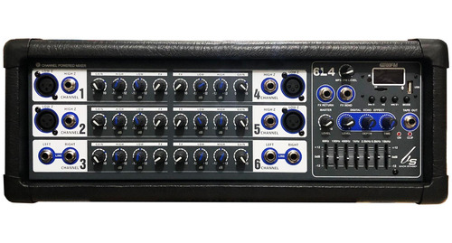 Consola Amplificada Backstage 6l4 Usb Y Radio 6 Ch