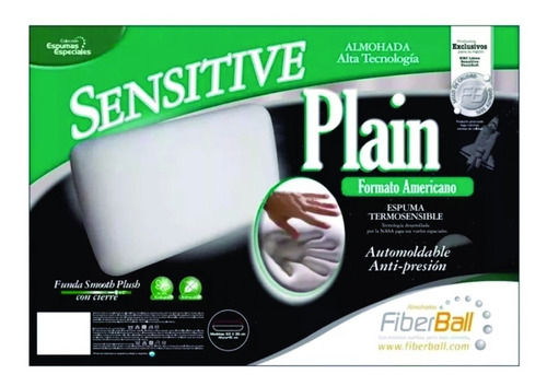 Almohada Sensitive Plain Inteligente Viscoelastica Con Funda