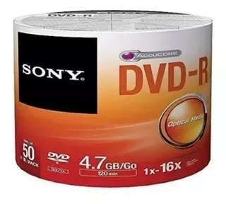 Dvd Virgen Sony Estampado Bulk X 50 Envio X Mercadoenvios