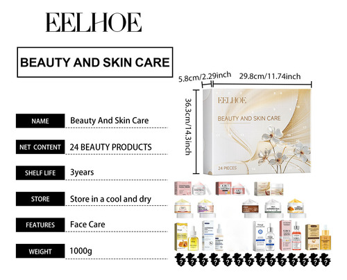 Set De Regalo N Con 24 Compartimentos Para Belleza Y Cuidado