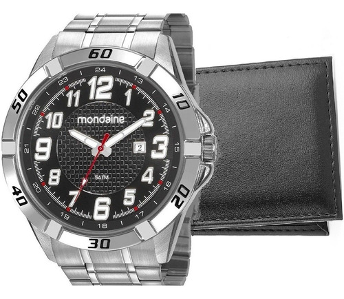 Relógio Mondaine Masculino Prata Grande 53829g0mvne2