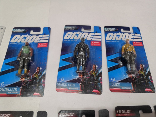 Gi Joe Snake Eyes Duke Cobra Destro 6 Figuras Plastico (Usado)