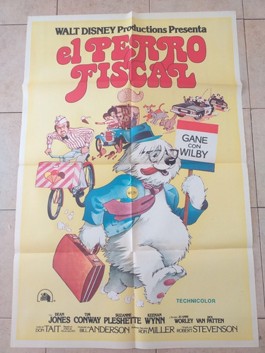 Poster Afiche Cine Disney - El Perro Fiscal *