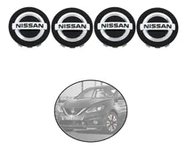 Comprar Kit De 4 Centros De Rin Nissan Sentra 2013-2019 Negro 56 Mm