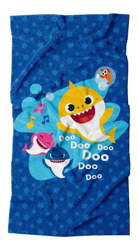 Toalla Premium Para Baño 75x147cm Baby Shark Providencia Color Multicolor