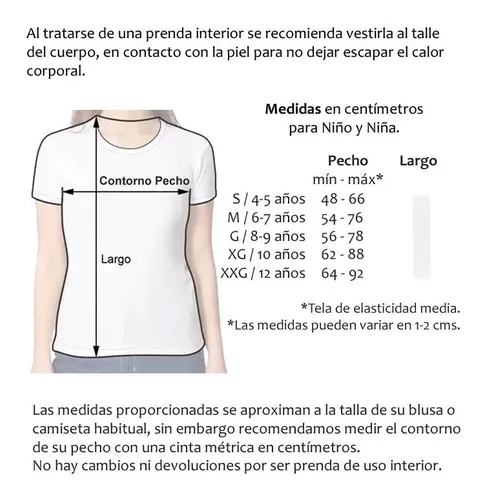 Camiseta interior termica niño sale