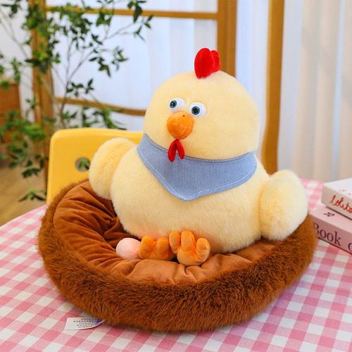 X Nuevo Set De Juego De Peluche For Gallinas Poniendo