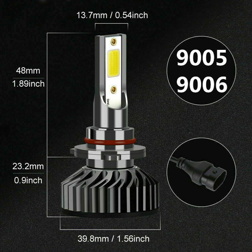 Para Gmc Sierra 1500 03-06, Kit Faros Led+bombillas Antinieb