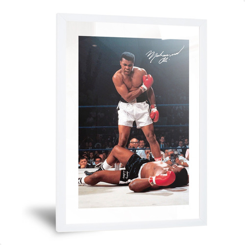 Cuadros Boxeo Muhammad Ali Cassius Clay Enmarcado 35x50cm