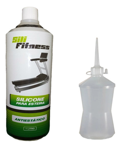 Silicone Lubrificante Esteiras 1 Litro + Frasco Sili Fitness