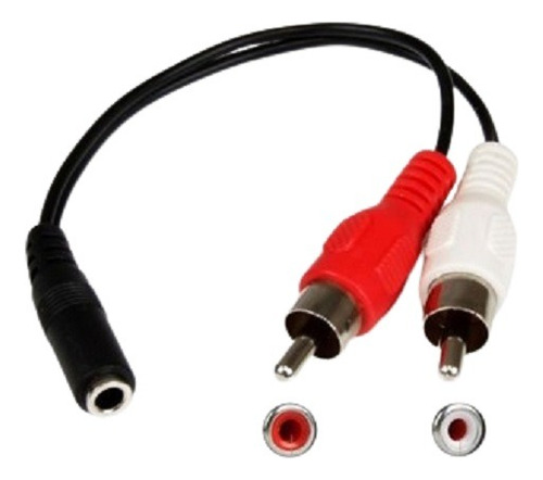 Cable Audio Rca Jack 3.5mm Hembra Rojo Blanco Auxiliar