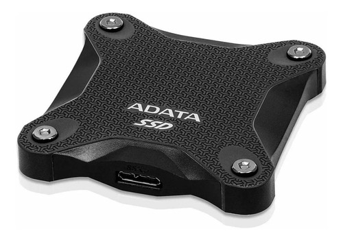 Disco sólido SSD externo Adata ASD600Q-240GU31 240GB negro