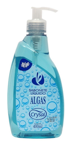 Sabonete Liquido 400ml C/ Válvula Pump Algas Marinhas Crysal